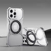 360° Stand Magnetic Cooling iPhone Case - Silver