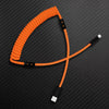 "Chubby Mood" Silicone Braided Fast Charging Cable #999 - Orange