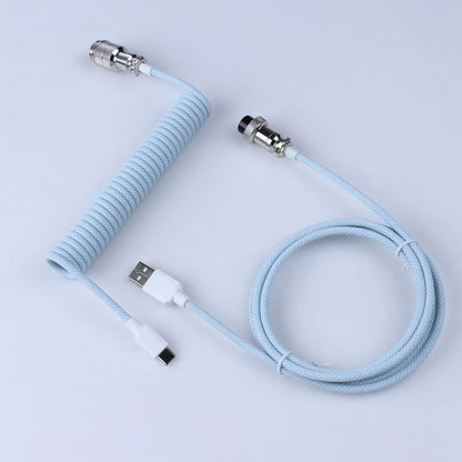 "Chubby" USB To Type C Spring Keyboard Cable