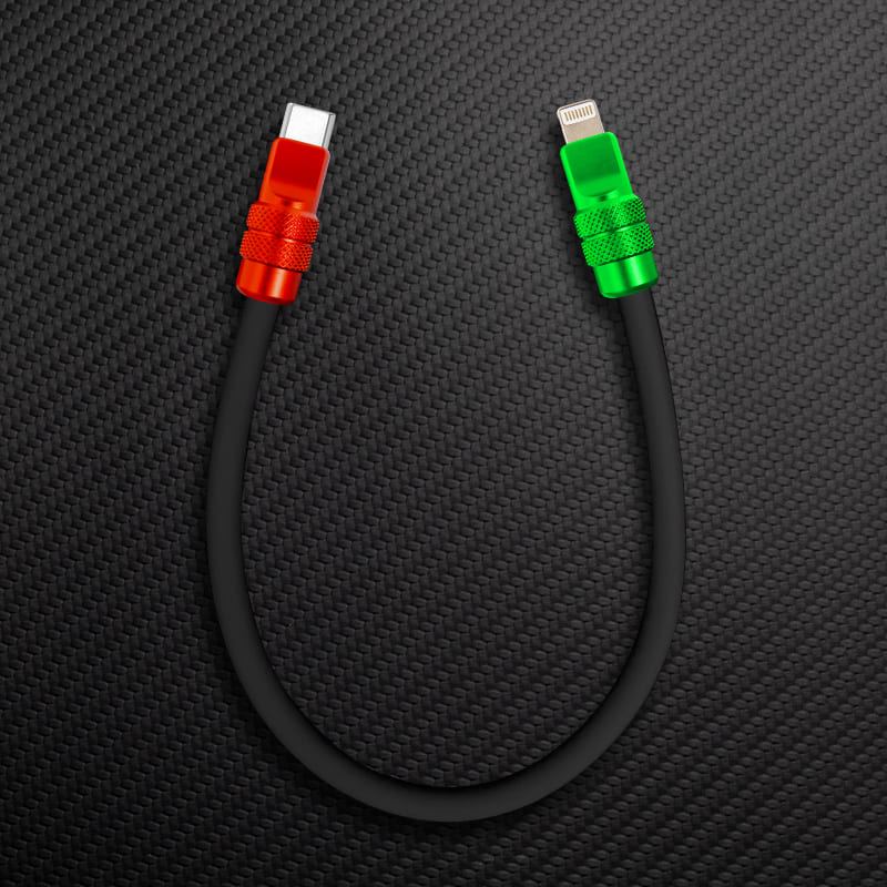 "Cute Anodized Pro" Power Bank Friendly Cable C+Lightning