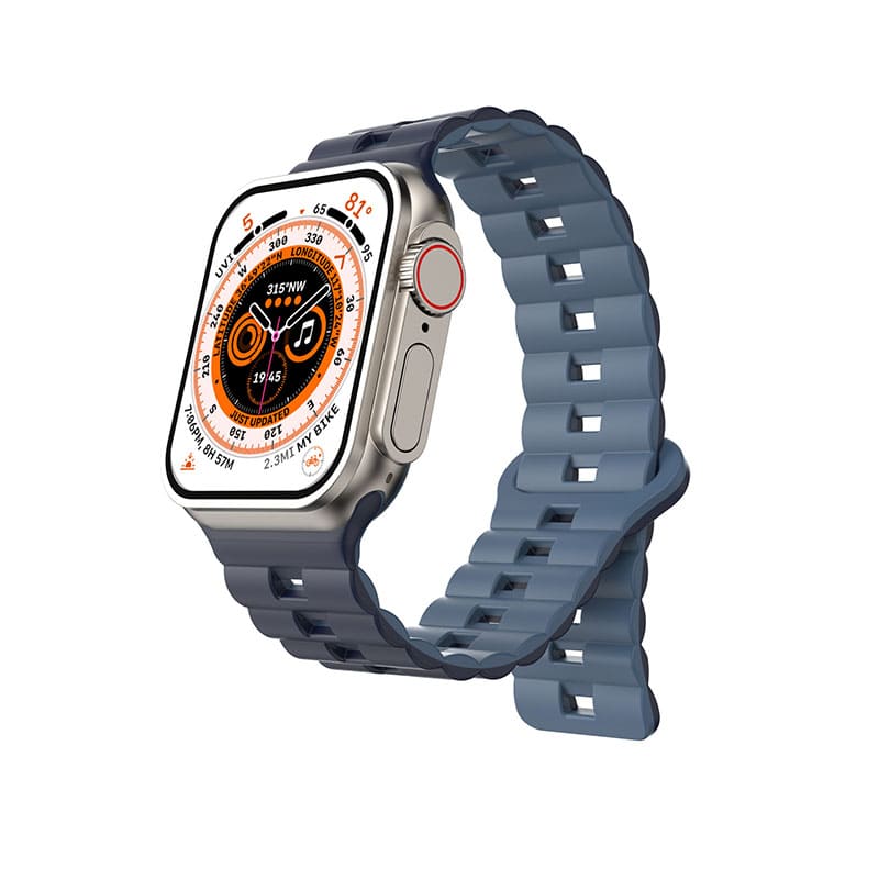 Dual-Color Magnetic Silicone Band For Apple Watch