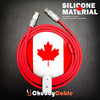Canada Flag Chubby - Specially Customized ChubbyCable - Red+White
