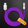 "Smile Chubby" 100W Fast Charge Cable With RGB Glow - Purple