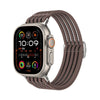 Nylon Braided Double Loop Multicolor Breathable Watch Band for Apple Watch - Smoke Purple