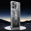 Spider Inspired Bezel-less Phone Case with Invisible Stand - Silver & Black