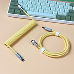 "Chubby" USB To Type C Spring Keyboard Cable