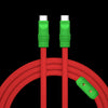 Watermelon Chubby - Specially Customized ChubbyCable - Red+Dark Green