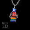 "Cyber Chic" Transparent Edition Necklace - Robot533