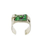 "Cyber Chic"Emerald Mechanical Ring