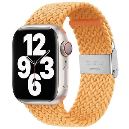 "Simple Band" Solid Color Woven Band For Apple Watch