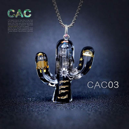 "Cyber Chic"Alternative Cactus Necklace