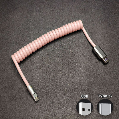 "Candy Chubby" Car Spring Fast Charging Cable