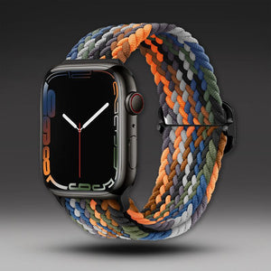 "Rainbow Band" Colorful Nylon Braided Band For Apple Watch