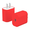 "Chubby" Apple 20W Charger Silicone Case - Red
