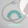 "Easter Chubby" Adjustable Twin Color Chubby Cable - Green+Grey